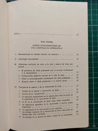 Cristología - Karl Rahner y Wilhelm Thüsing