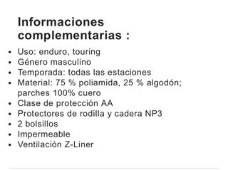 Pantalón Moto BMW GS Puna