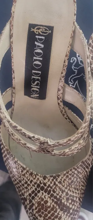 Sandalias Paolo Design Piel Serpiente