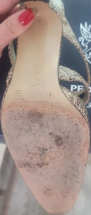 Sandalias Paolo Design Piel Serpiente