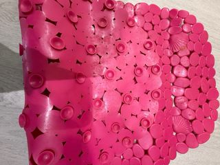 Alfombra antideslizante ducha rosa