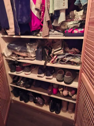 Pack armarios ropa color madera 250cm