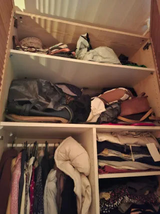 Pack armarios ropa color madera 250cm