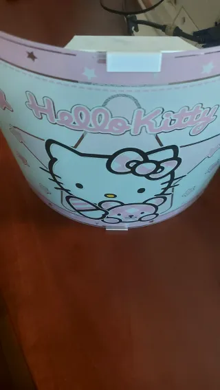 Aplique Pared Hello Kitty Cristal Rosa y metal