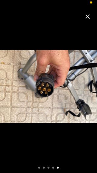 Portabicicletas bola remolque