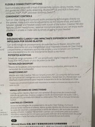 : Altavoces Creative T60 Hi-Fi 2.0 Negro