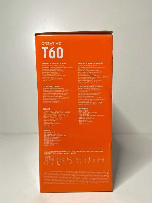 : Altavoces Creative T60 Hi-Fi 2.0 Negro