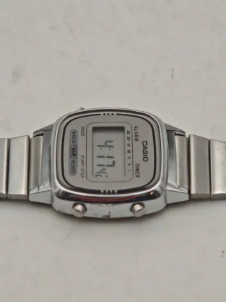 Orologio Casio LA-670WE Donna Vintage Argento