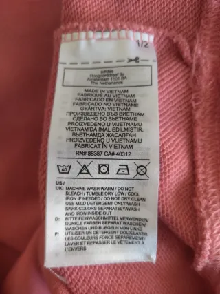 Sudadera Adidas Originals Rosa Coral Mujer Talla S