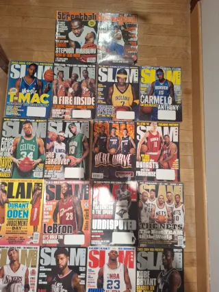 16 revistas Slam distintas épocas NBA