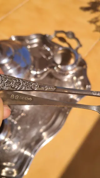 Juego té café bañado plata vintage sheffield