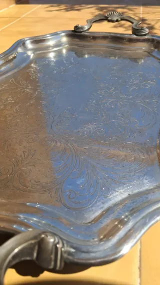 Juego té café bañado plata vintage sheffield