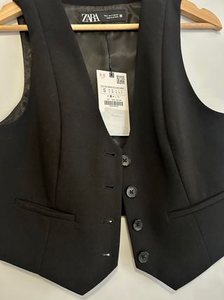 Chaleco Zara Negro