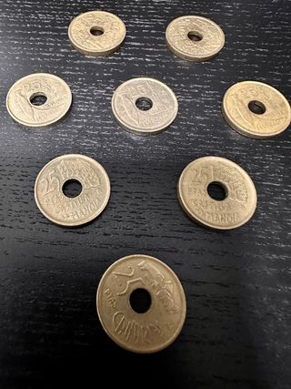 Monedas 25 Pesetas España (Lote)