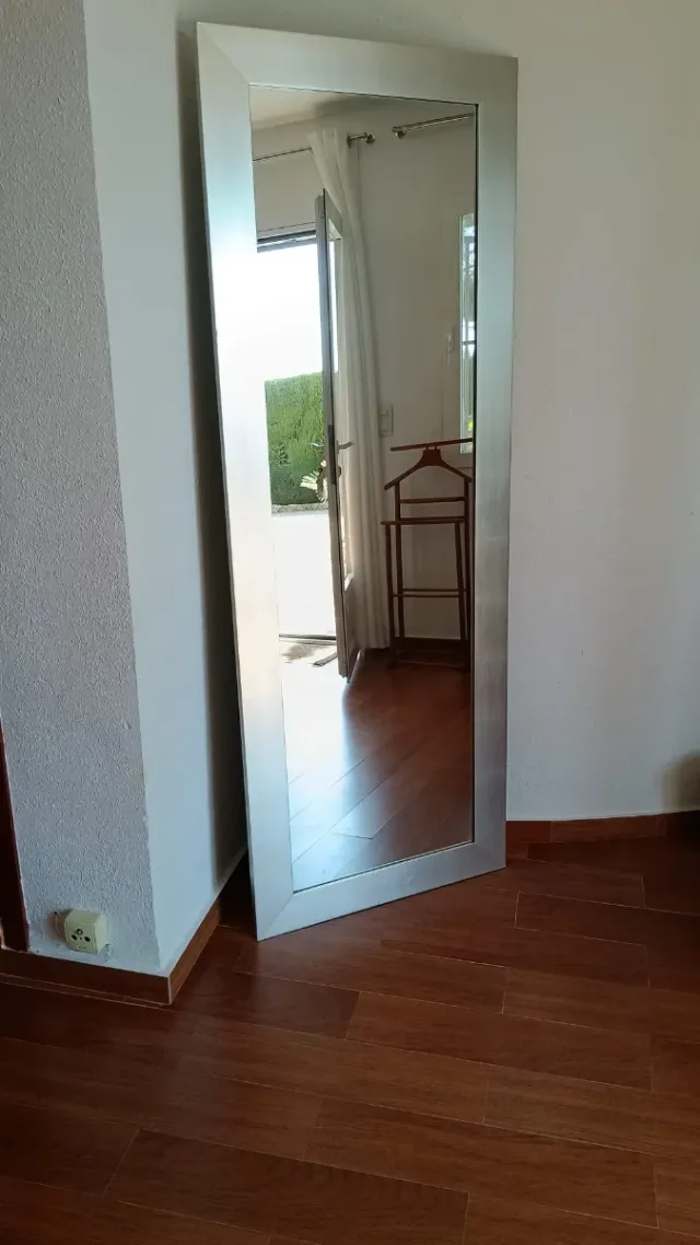 Espejo grande madera y cristal