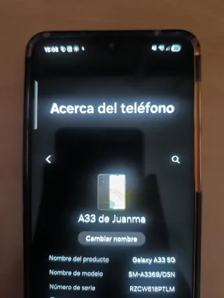 Samsung Galaxy A33 5G 128GB Negro Caja (Impecable)