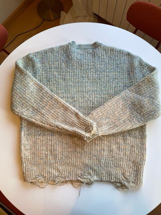 Jersey Zara degradado roto