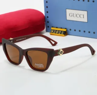 Gafas de sol Gucci Marrón y Dorado
