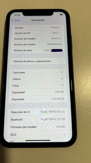 iPhone 11 128GB Negro