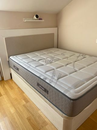 Cama de 150 cm (somier, colchón y cabecero)
