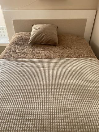 Cama de 150 cm (somier, colchón y cabecero)