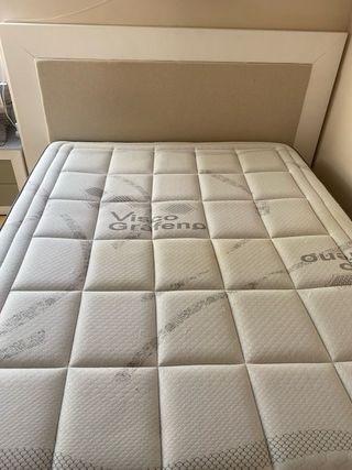 Cama de 150 cm (somier, colchón y cabecero)