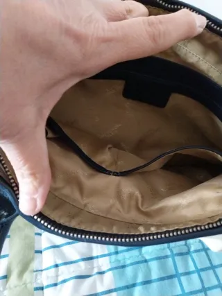 Bolso Piel Guy Laroche Blanco y Azul