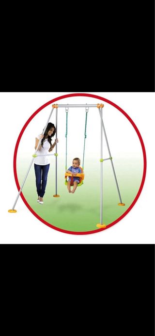 Columpio infantil verde