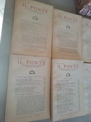 Annata Completa 1955 Rivista IL PONTE