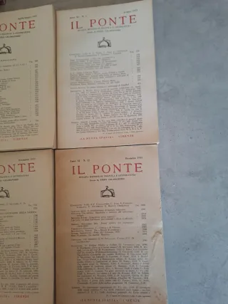 Annata Completa 1955 Rivista IL PONTE