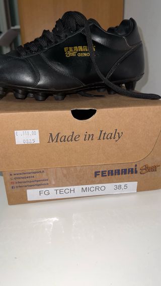 Scarpe Ferrari in pelle nere