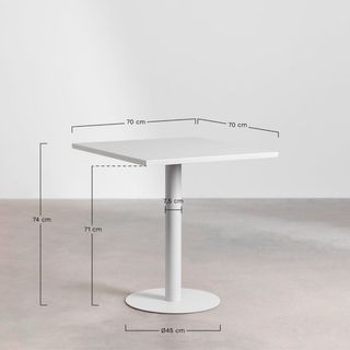 Mesa Sklum Beige Metálica