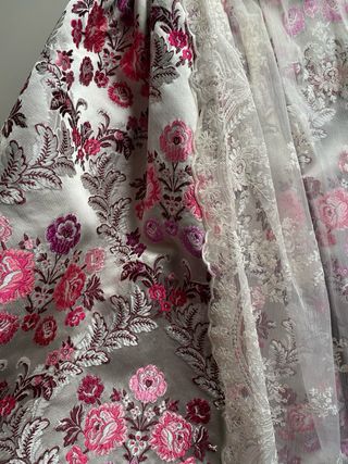 Traje de Fallera Siglo XVIII y botines a juego