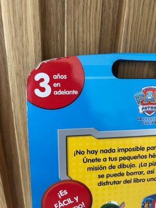 Libro y pizarra Patrulla Canina - Lee y dibuja