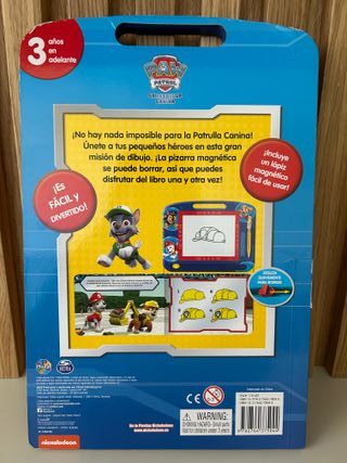 Libro y pizarra Patrulla Canina - Lee y dibuja