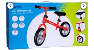 Bicicleta de equilibrio roja Juguettos