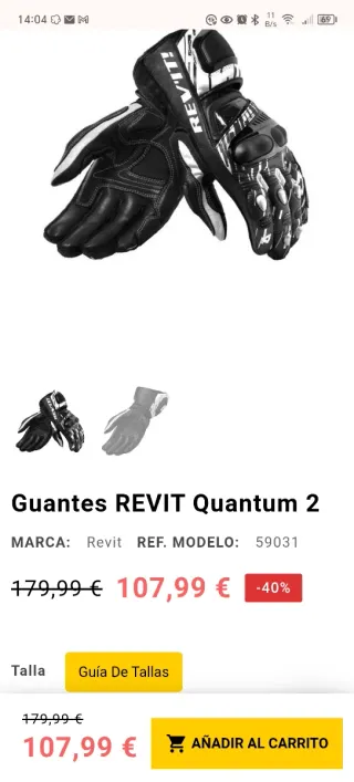 Guantes Moto  REV'IT QUANTUM 2