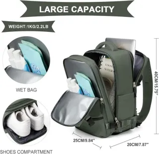 Mochila Cabina Avión 40x20x25 Ryanair