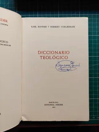 Diccionario Teológico - Karl Rahner H. Vorgrimler