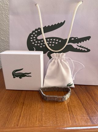 Pulsera Lacoste Hombre Plata