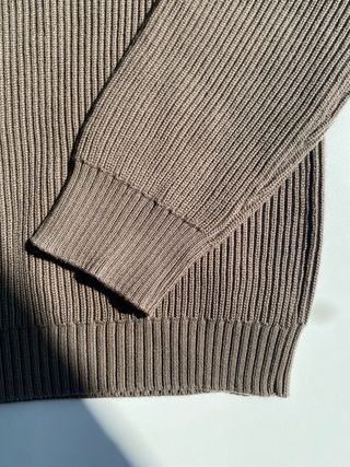 Jersey Zara Cuello Alto Marrón Talla XL