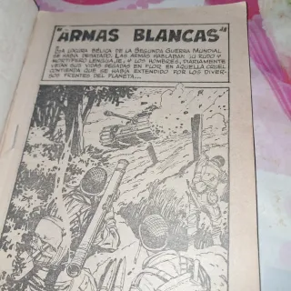 Antiguo comic casco de acero