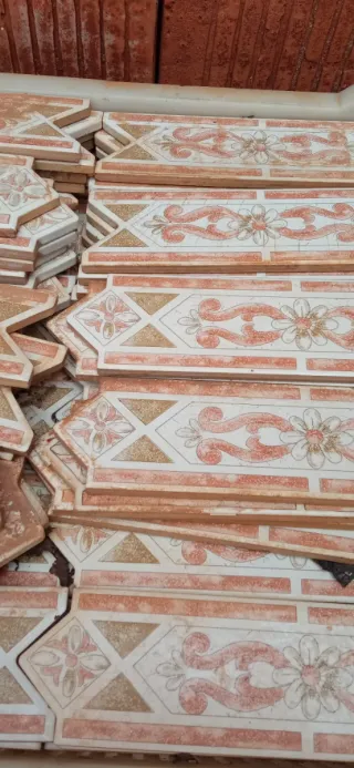 Azulejos decorativos perfil flor