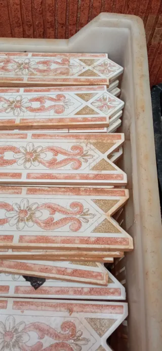 Azulejos decorativos perfil flor