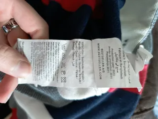 Jersey 100% algodón a rayas, talla M