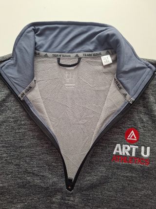 Sudadera Adidas Media Cremallera Gris