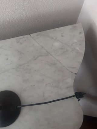 Consola antigua madera y mármol