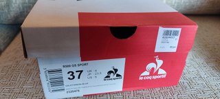 Zapatillas Le Coq Sportif beige y azul