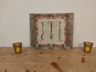 Percha decorativa cubiertos