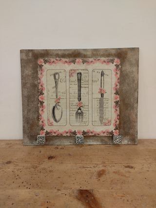 Percha decorativa cubiertos